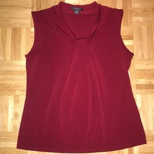 Sleeveless red tank